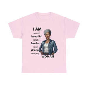 I am Woman Affirmations Tshirt GH