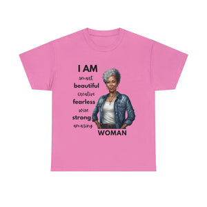 I am Woman Affirmations Tshirt GH