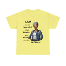 Load image into Gallery viewer, I am Woman Affirmations Tshirt GH