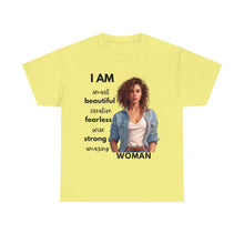 Load image into Gallery viewer, I am Women Affirmations Tshirt Brunette