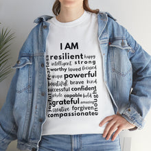 Load image into Gallery viewer, I Am Affirmations Tshirt