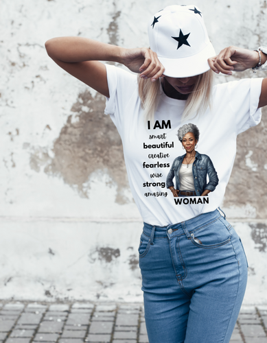 I am Woman Affirmations Tshirt GH