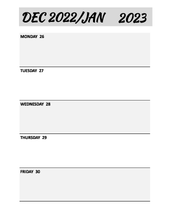 Load image into Gallery viewer, I am Because I Say I am 2023 Weekly Planner